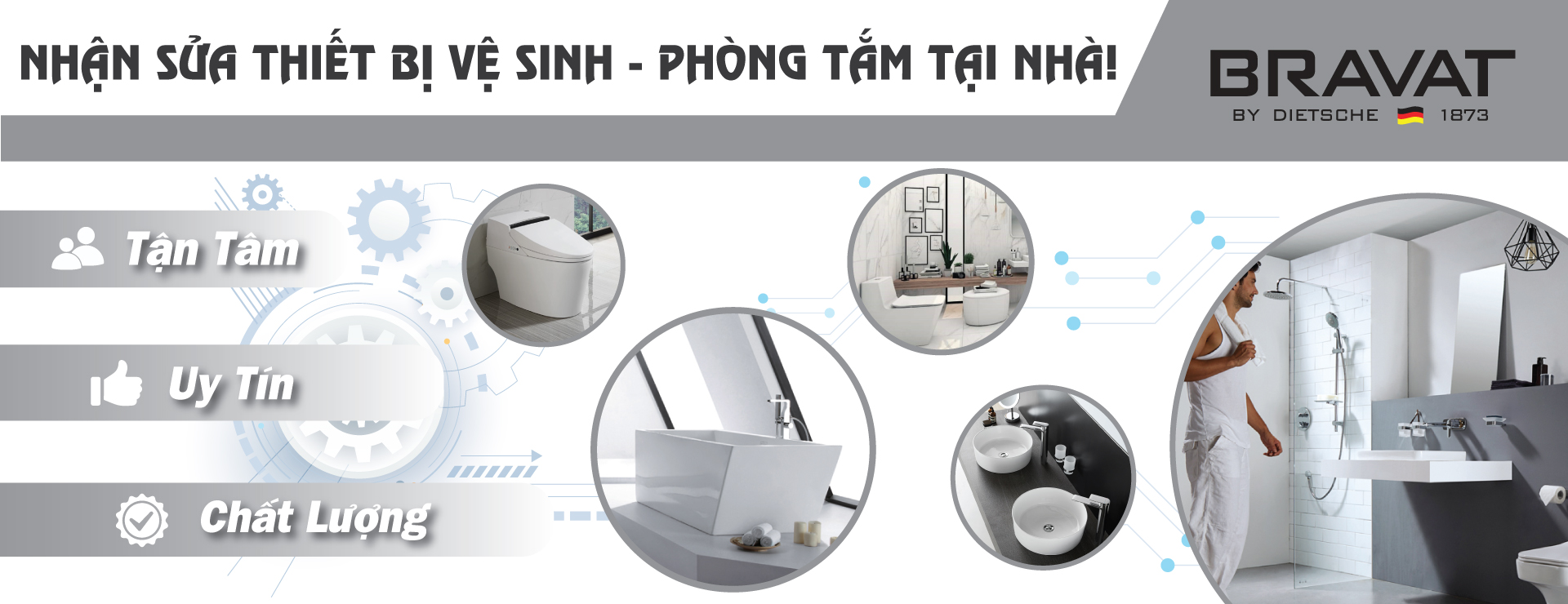 Dịch vụ sửa chữa thiết bị nhà tắm tại nhà